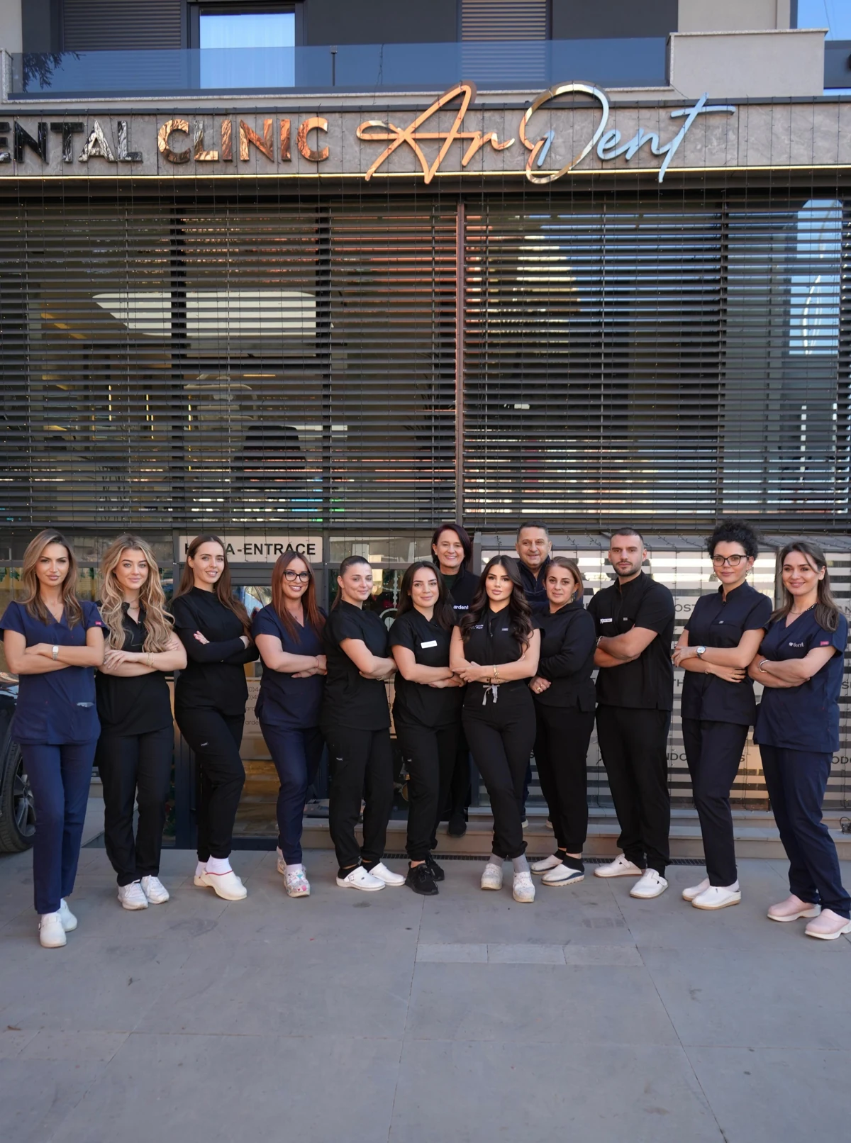The Ardent team outside the clinic